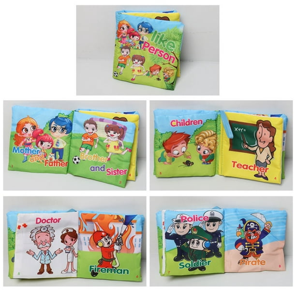 First Baby Book Early Learning Baby Cloth Book Safe Nontoxic 3D Book Soft Toy KS